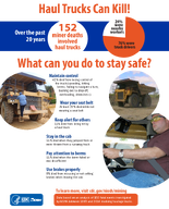 Haul Trucks Can Kill infographic 2017