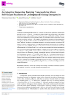 An Adaptive Immersive Training Framework for Miner SelfEscape Readiness in Underground Mining Emergencies