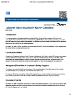 Laborer Electrocuted in North Carolina FACE 8708