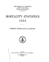 Mortality Statistics 1924
