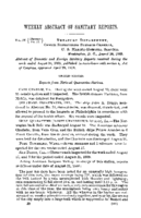Weekly abstract of sanitary reports  v 4 no 35  August 30 1889