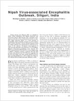 Nipah Virusassociated Encephalitis Outbreak Siliguri India