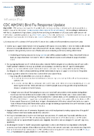 CDC AH5N1 Bird Flu Response Update