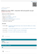 Influenza aviar H5N1  resumen de la situacin actual