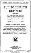 Public Health Reports  v 50 no 21  cover