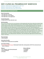 HIV Clinical Pharmacist Services EvidenceInformed for Engagement in HIV Care EvidenceInformed for Viral Suppression EvidenceInformed Structural Intervention