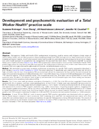 Development and Psychometric Evaluation of a Total Worker Health Practice Scale