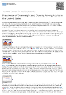 Prevalence of Overweight and Obesity Among Adults in the United States