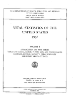 Vital Statistics of the United States 1957 Volume I