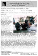 Tractor operator was killed in an overturn while moving a sandblasting trailer