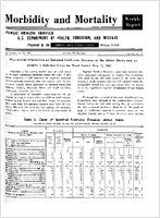 Morbidity and Mortality Weekly Report Vol 10 No 19 for Release May 19 1961