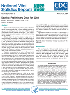 Deaths Preliminary Data for 2002