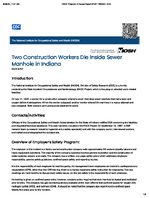 Two Construction Workers Die Inside Sewer Manhole in Indiana FACE 8767