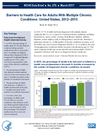 Barriers to Health Care for Adults With Multiple Chronic Conditions United States 20122015