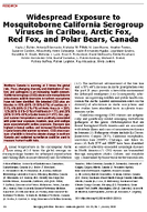 Widespread Exposure to Mosquitoborne California Serogroup Viruses in Caribou Arctic Fox Red Fox and Polar Bears Canada