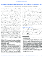 Vaccination Coverage Among Children Aged 1935 Months  United States 2017