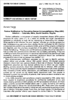 MMWR Morbidity and Mortality Weekly Report July 1 1988  Vol 37  No 25