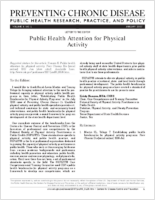 Public Health Attention for Physical Activity