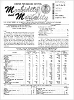 Morbidity and Mortality Weekly Report Vol 23 No 35 week ending August 31 1974