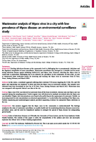 Wastewater Analysis of Mpox Virus in a City with Low Prevalence of Mpox Disease An Environmental Surveillance Study