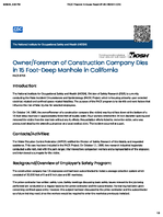 OwnerForeman of Construction Company Dies in 15 FootDeep Manhole in California FACE 8705