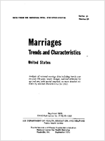 Marriages Trends and Characteristics United States