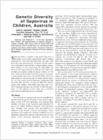 Genetic Diversity of Sapovirus in Children Australia