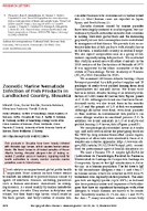 Zoonotic Marine Nematode Infection of Fish Products in Landlocked Country Slovakia