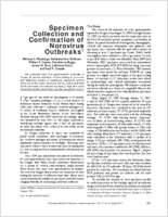 Specimen Collection and Confirmation of Norovirus Outbreaks1