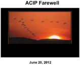 ACIP Farewell  June 20 2012