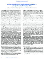 Worker Illness Related to Newly Marketed Pesticides  Douglas County Washington 2014