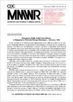 Morbidity and Mortality Weekly Report MMWR February 5 1993  Vol 42  No 4