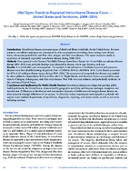 Vital Signs Trends in Reported Vectorborne Disease Cases  United States and Territories 20042016