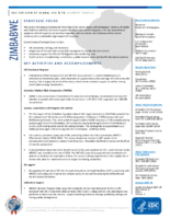 CDC Division of Global HIV  TB Country Profile Zimbabwe July 2018