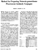 Method for preparing Neisseria gonorrhoeae fluorescent antibody conjugate