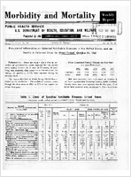 Morbidity and Mortality Weekly Report Vol 10 No 41 for Release October 20 1961