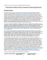2016 National and State HealthcareAssociated Infections Progress Report  Executive Summary Technical Appendix References Glossary