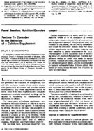 Factors to consider in the selection of a calcium supplement