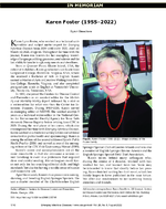 In Memoriam Karen Foster 19552022
