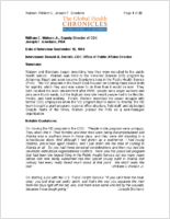 William C Watson Jr Deputy Director of CDC and Joseph F Giordano PHA   transcript of interview with William C Watson Jr Deputy Director of CDC and Joseph F Giordano PHA conducted by Donald A Berreth September 15 1984