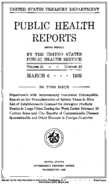 Public Health Reports  v 51 no 10  cover