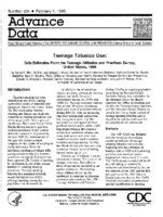 Teenage Tobacco Use Data Estimates From the Teenage Attitudes and Practices Survey United States 1989