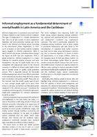 Informal Employment as a Fundamental Determinant of Mental Health in Latin America and the Caribbean