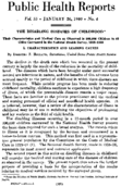 Public health reports v 55 no 4 JANUARY 26 1940