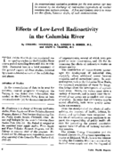 Effects of lowlevel radioactivity in the Columbia River
