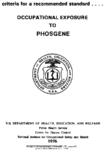 Criteria for a Recommended Standard Occupational Exposure to Phosgene 1976
