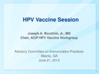 HPV vaccine session