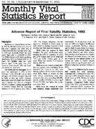 Advance report of final natality statistics 1993