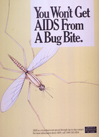 You wont get AIDS from a bug bite