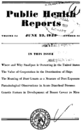 Public Health Reports  v 54 no 25  cover